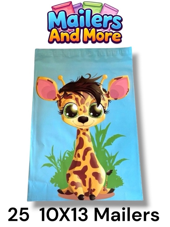 Mailers And More Other - 25 10X13 Poly Mailers Baby Giraffe PRICE IS FIRM